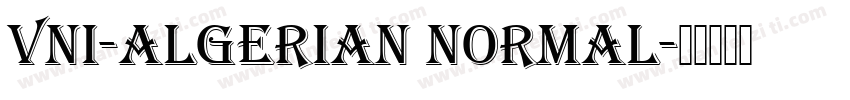 VNI-Algerian Normal字体转换